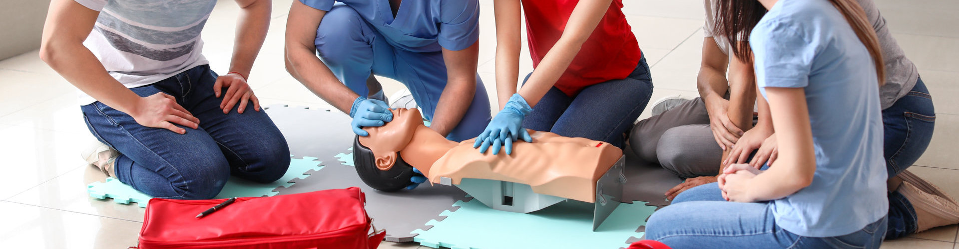 people doing cpr training